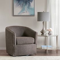 meredith dark brown accent chair   