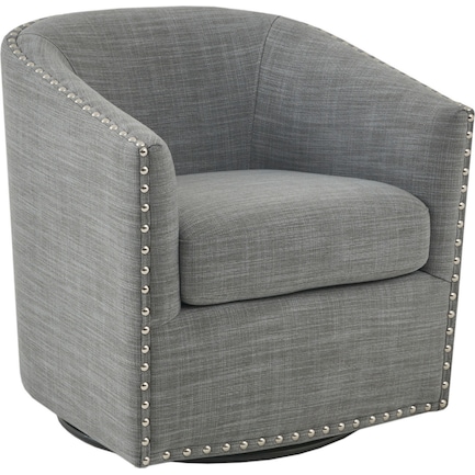 Meredith Swivel Chair - Gray