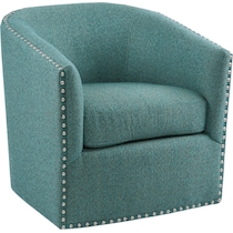 meredith teal accent chair   