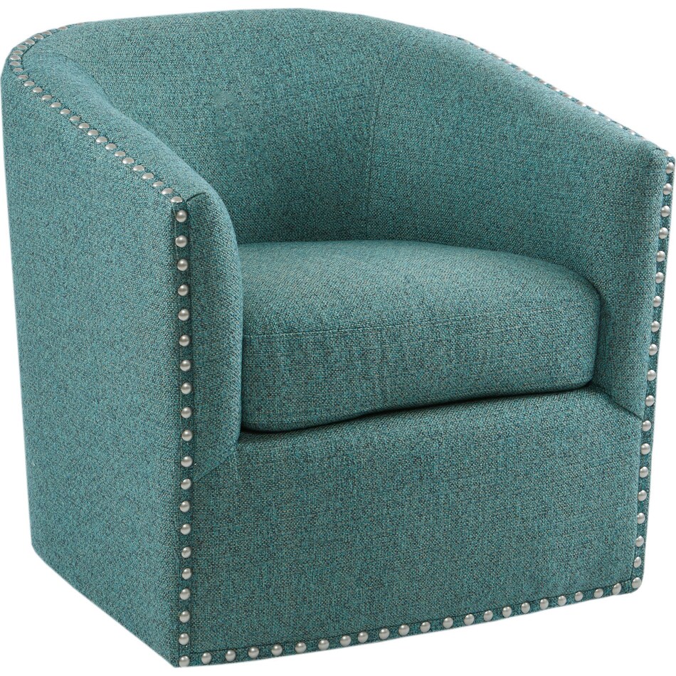 meredith teal accent chair   