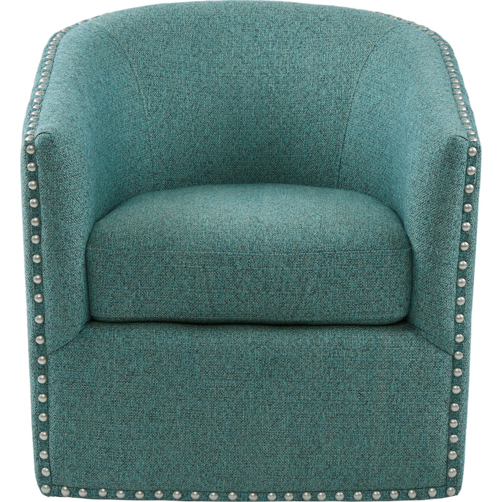 meredith teal accent chair   