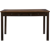 meretta dark brown  pc counter height dining room   