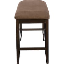 meretta dark brown  pc counter height dining room   