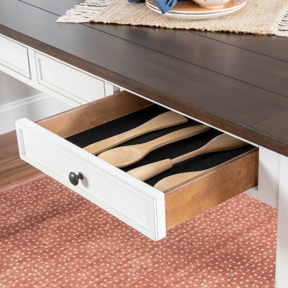 meretta white  pc counter height dining room   