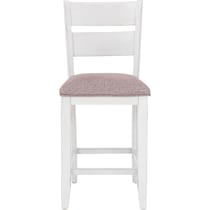 meretta white  pc counter height dining room   