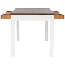meretta white  pc counter height dining room   