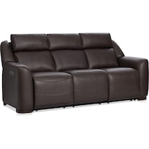 merrell dark brown  pc power reclining living room   