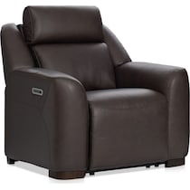merrell dark brown  pc power reclining living room   
