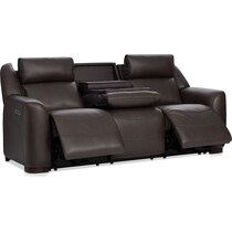 merrell dark brown  pc power reclining living room   