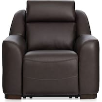 merrell dark brown  pc power reclining living room   