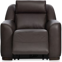 merrell dark brown  pc power reclining living room   