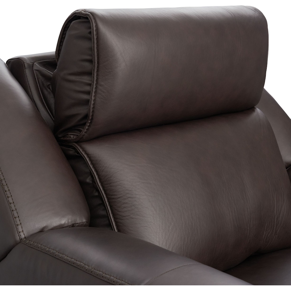 merrell dark brown  pc power reclining living room   