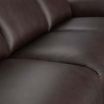 merrell dark brown  pc power reclining living room   