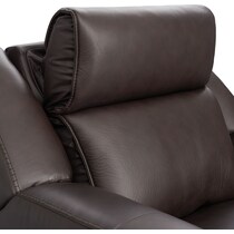 merrell dark brown  pc power reclining living room   
