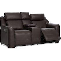 merrell dark brown loveseat   
