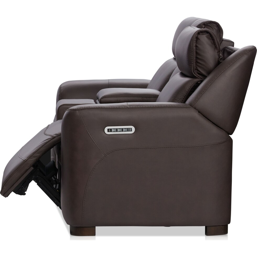 merrell dark brown loveseat   