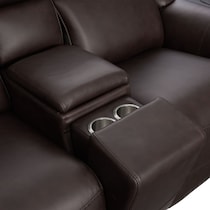 merrell dark brown loveseat   
