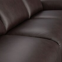 merrell dark brown loveseat   