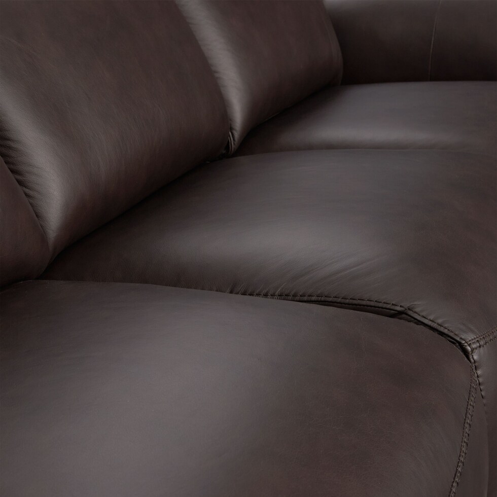 merrell dark brown loveseat   