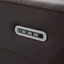 merrell dark brown loveseat   