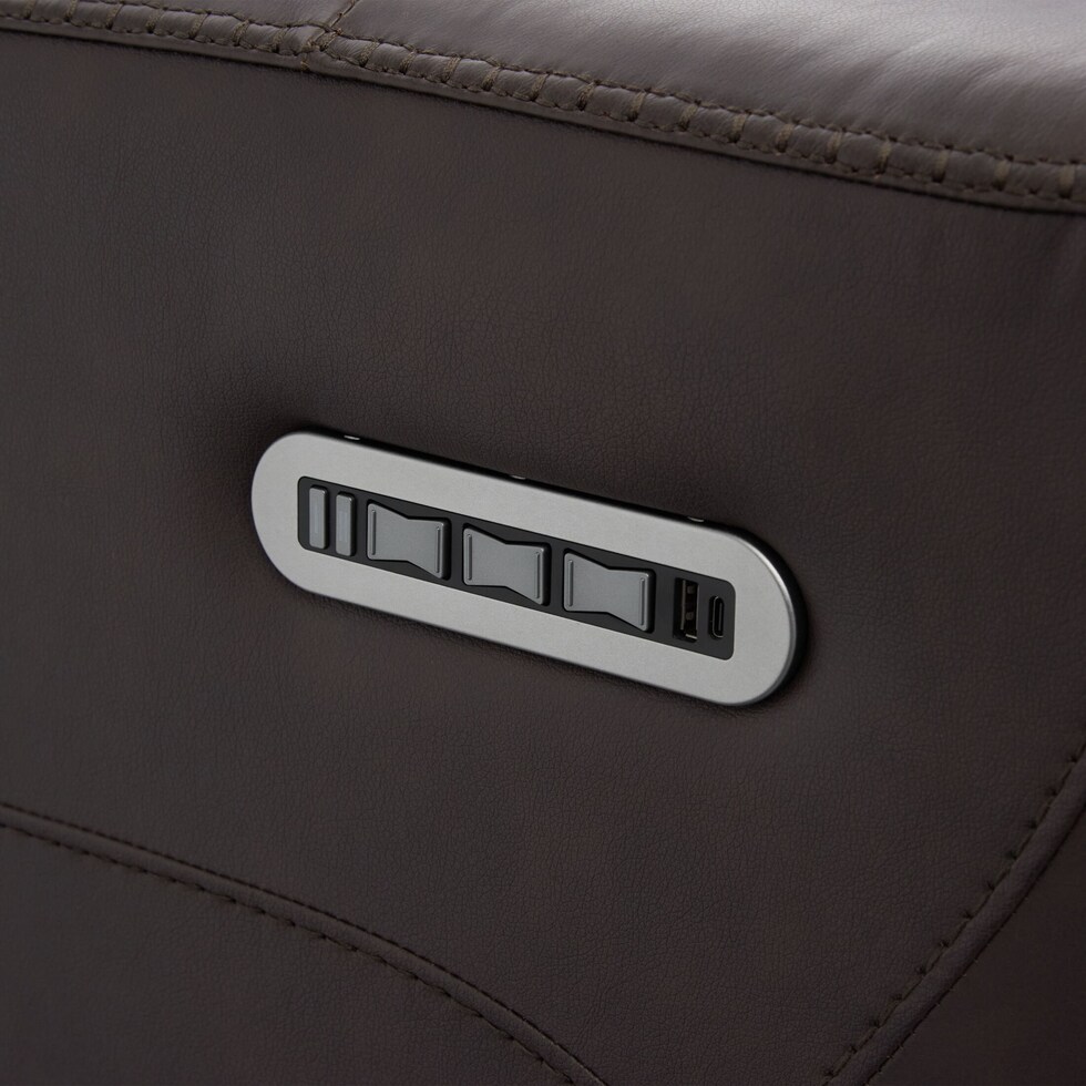 merrell dark brown loveseat   