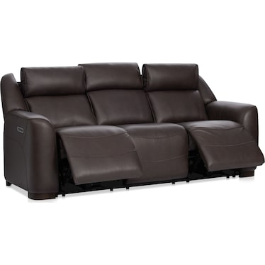 Merrell Triple Power Reclining Sofa with Table
