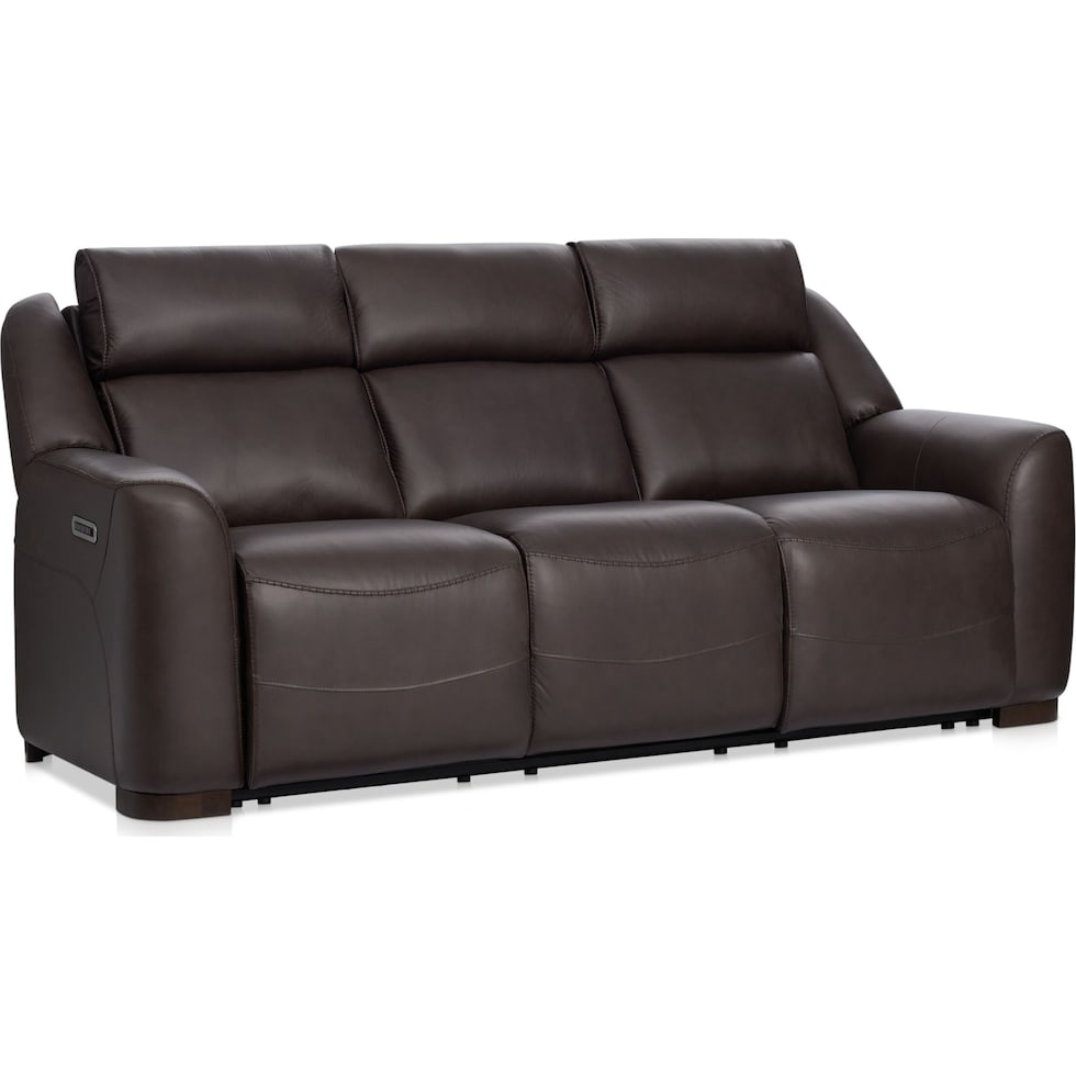 merrell dark brown sofa   