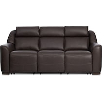 merrell dark brown sofa   