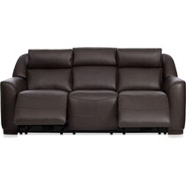 merrell dark brown sofa   