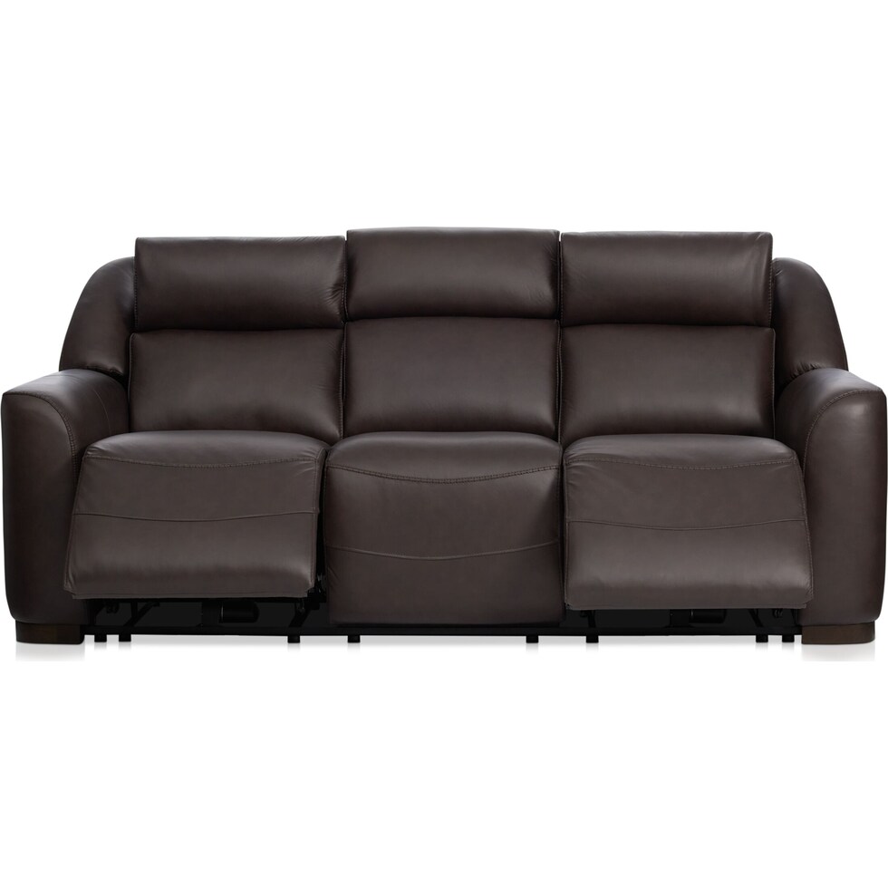 merrell dark brown sofa   