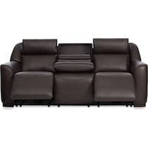 merrell dark brown sofa   