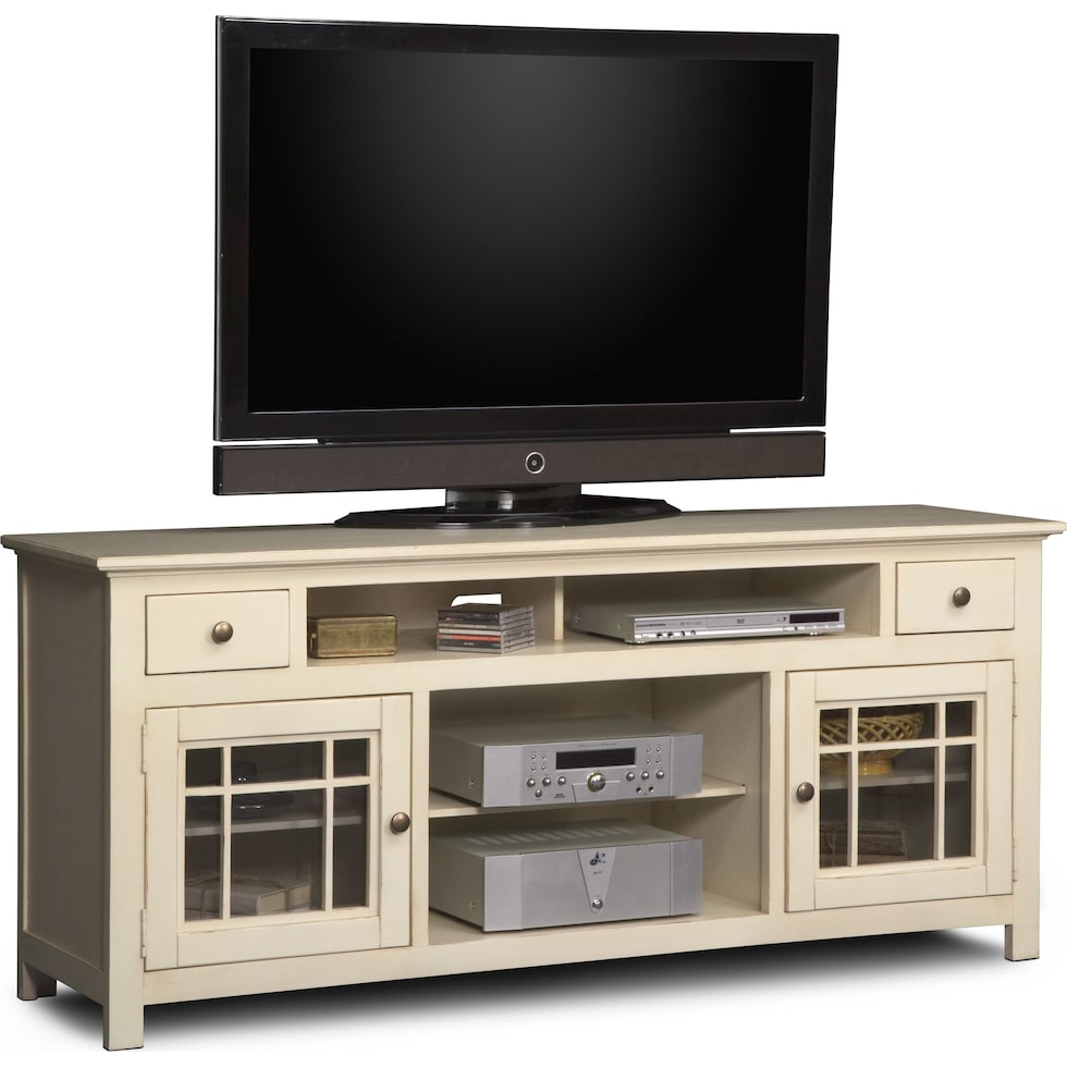 merrick white white tv stand   