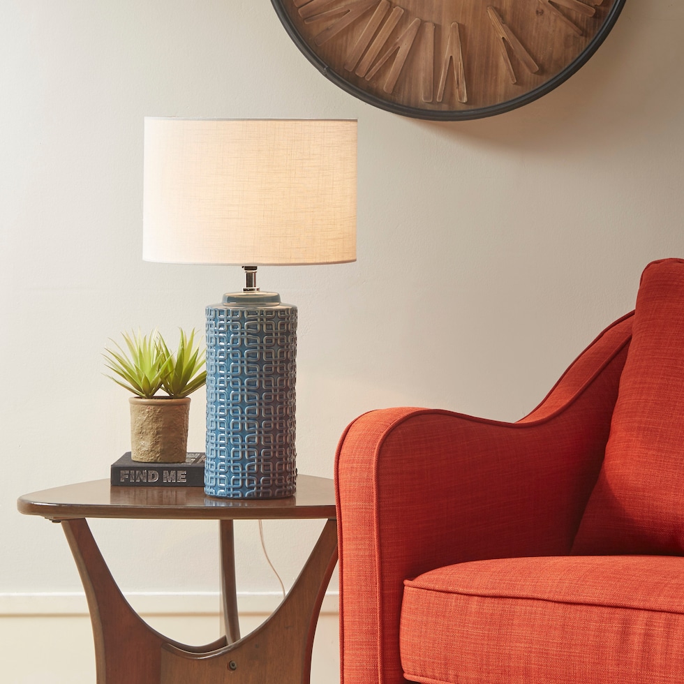 mesa blue table lamp   