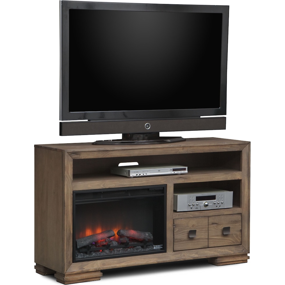 mesa gray fireplace tv stand   