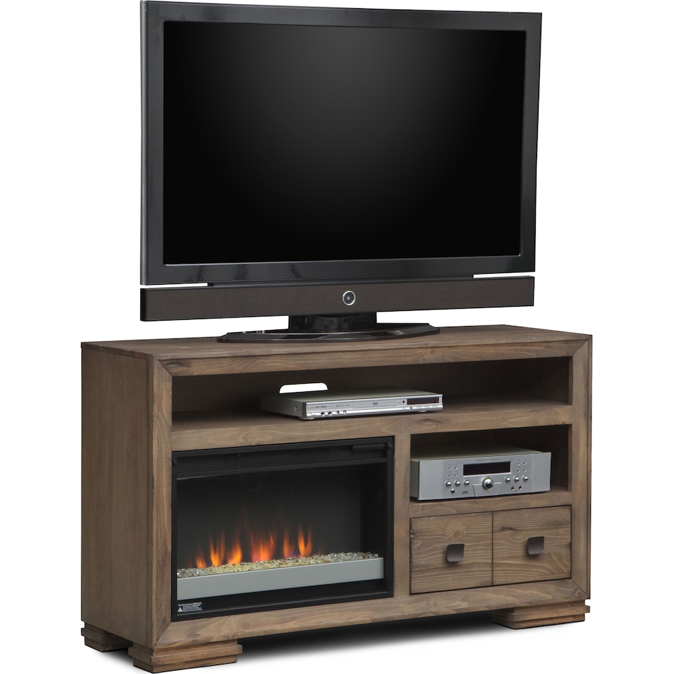 mesa gray fireplace tv stand   