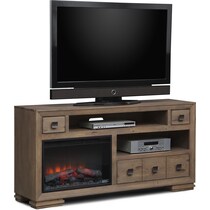 mesa gray fireplace tv stand   