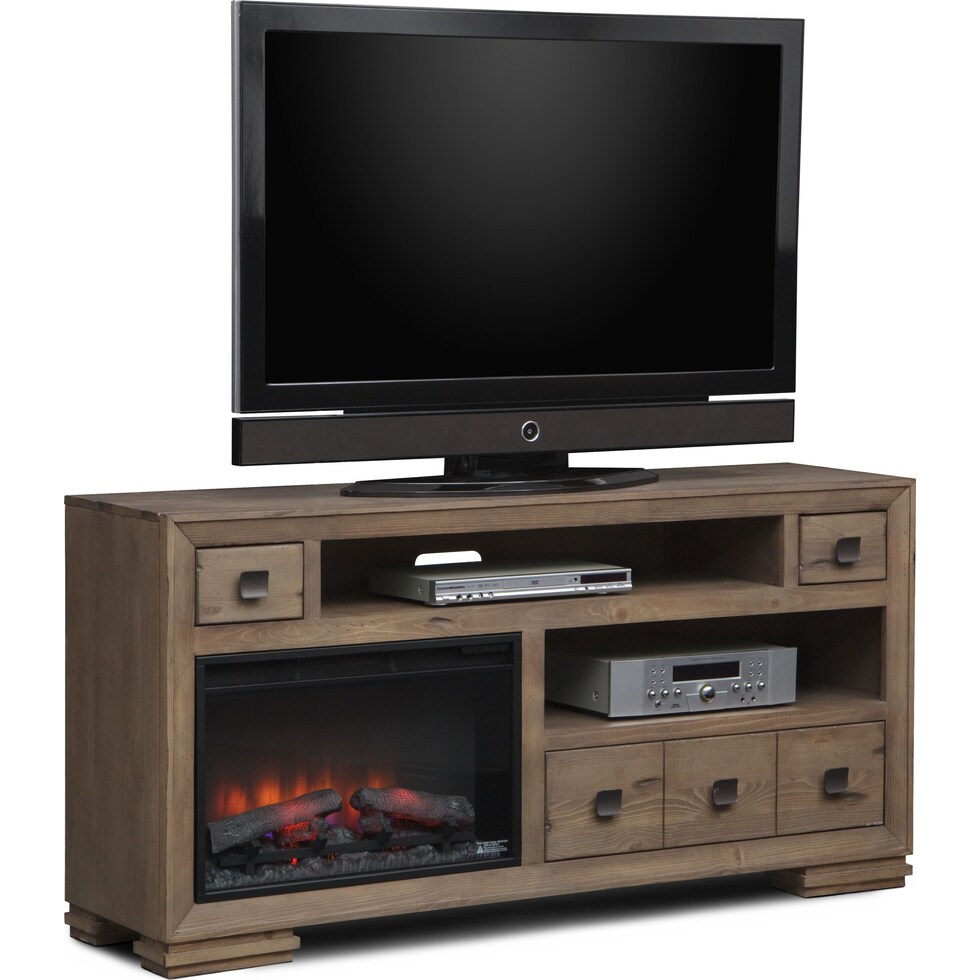 mesa gray fireplace tv stand   