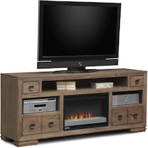 mesa gray fireplace tv stand   