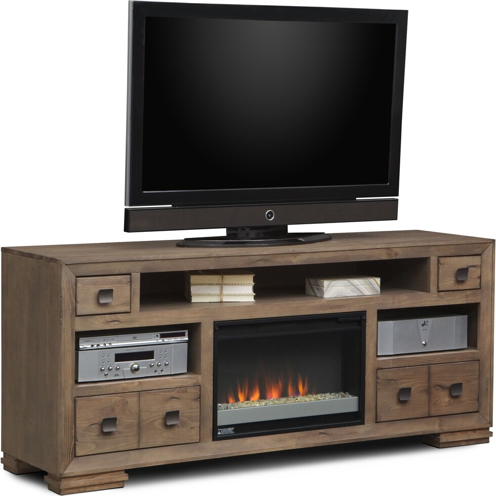 mesa gray fireplace tv stand   