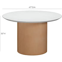 mesquite orange dining table   