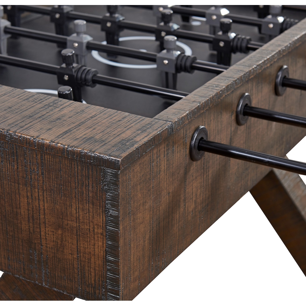 messi dark brown gaming table   