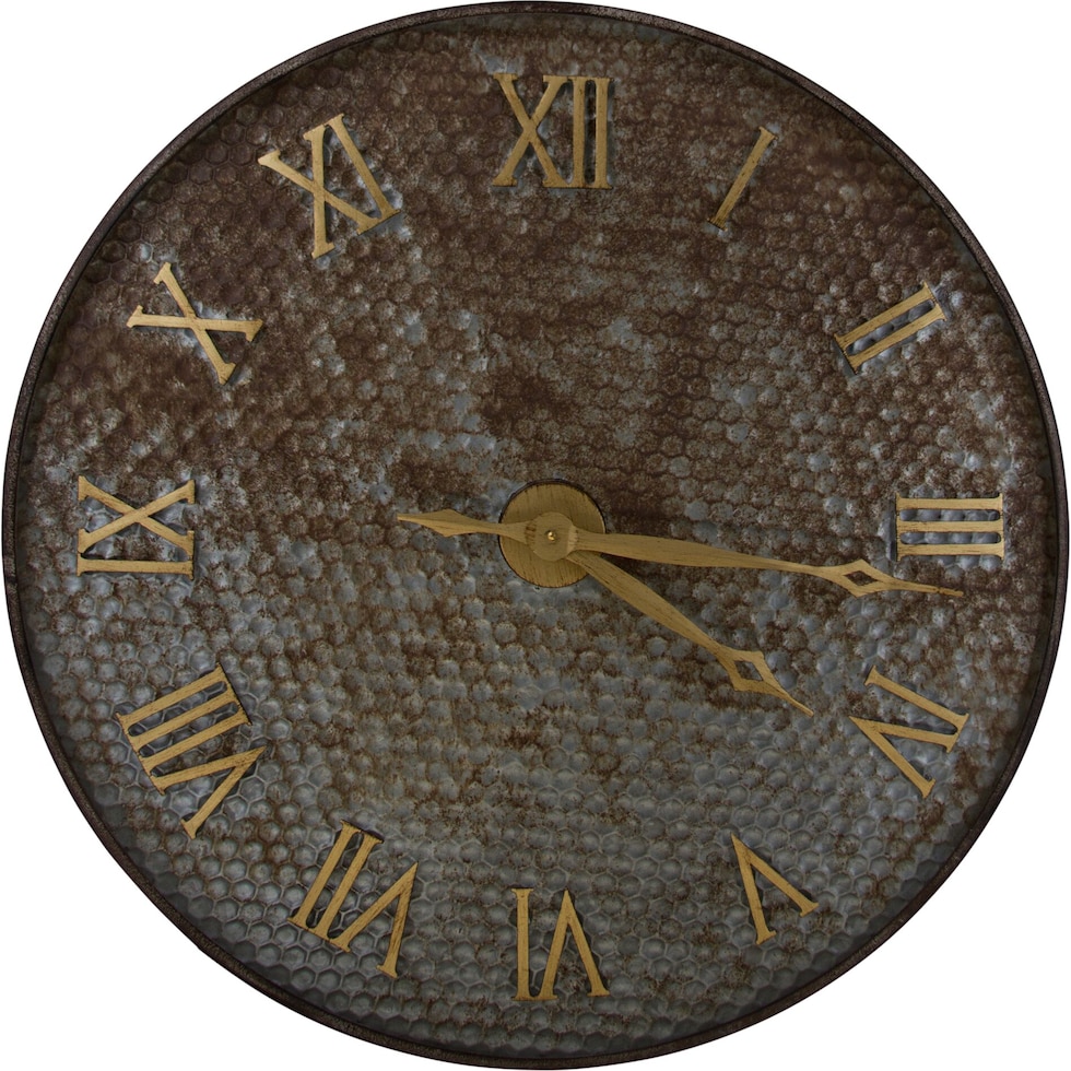 metal clock black wall art   