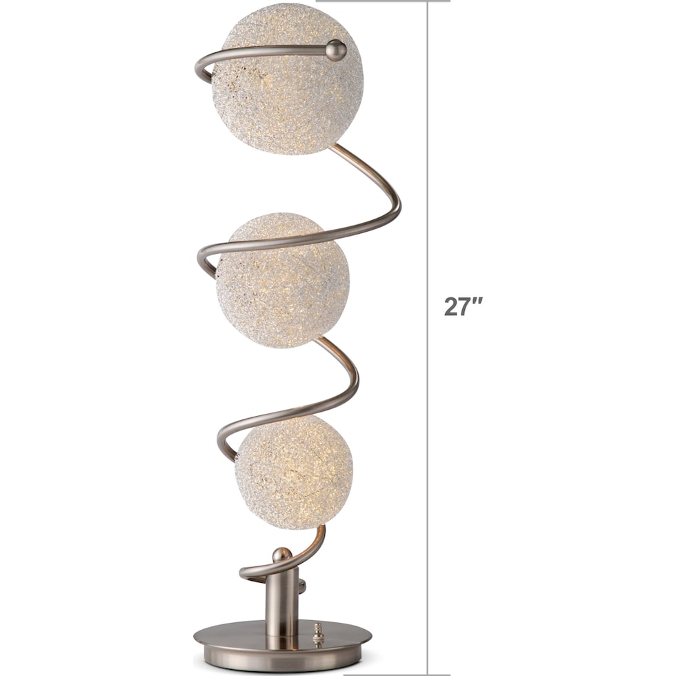 metal saturn metal table lamp   