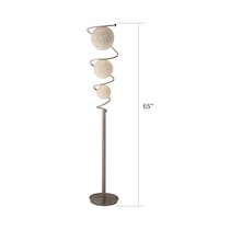 metal saturn silver floor lamp   