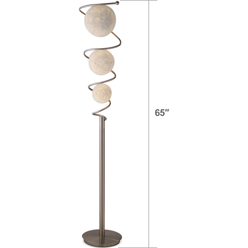metal saturn silver floor lamp   