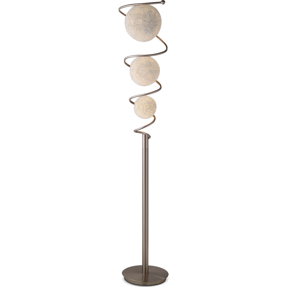metal saturn silver floor lamp   