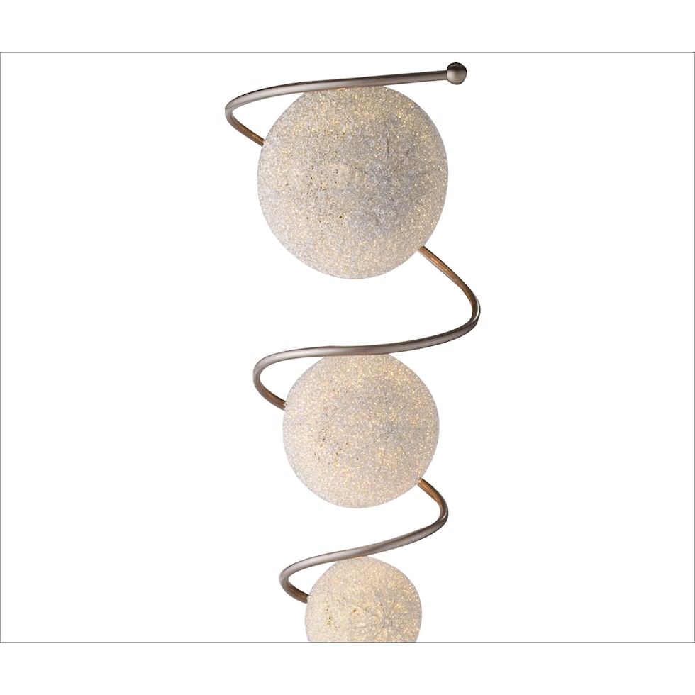 metal saturn silver floor lamp   