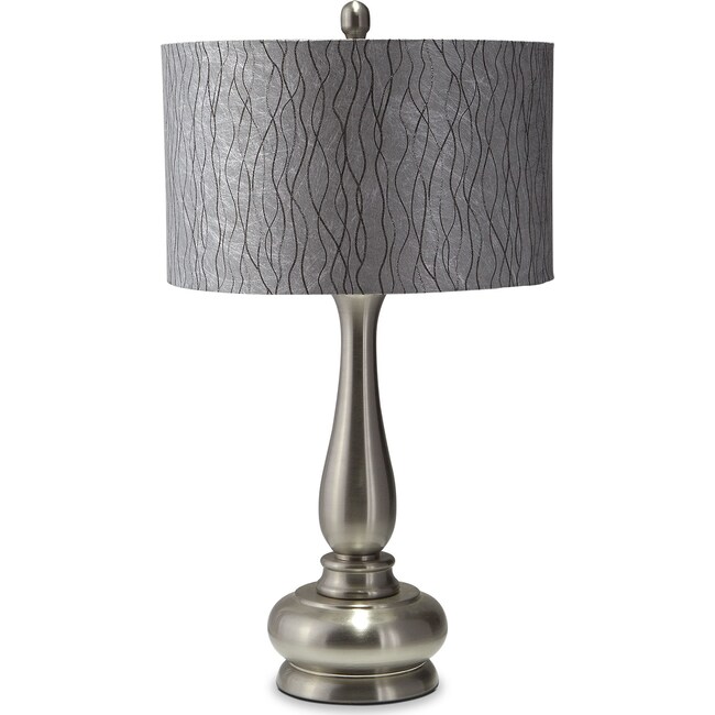 Home Accessories - Metal Silver Table Lamp