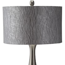 metal silver silver table lamp   