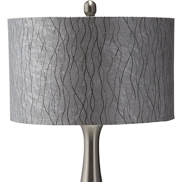 Metal Silver 27'' Table Lamp